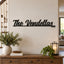 Personalized Family Name Metal Sign with Established Year – Script Surname Wall Art