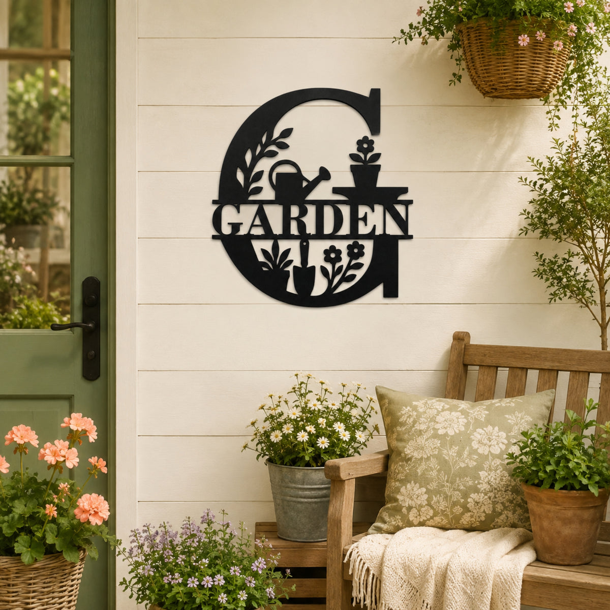 Garden Metal Wall Sign – Outdoor Gardening Wall Decor