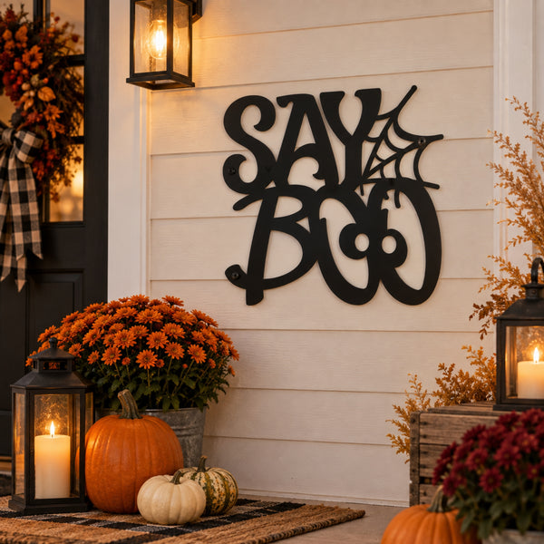 Halloween Metal Wall Art Signs – Witchy & Spooky Collection