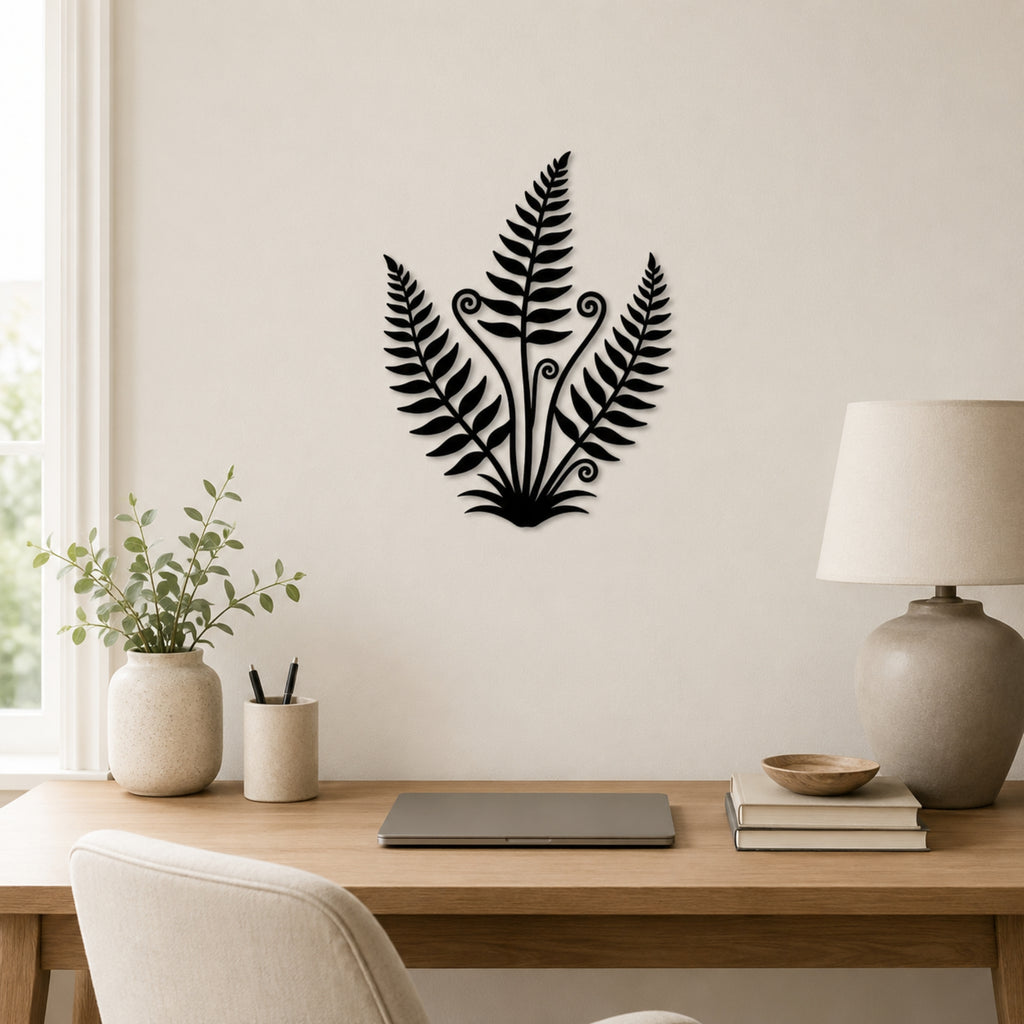 Fern Botanical Metal Wall Art – Nature Inspired Plant Wall Decor