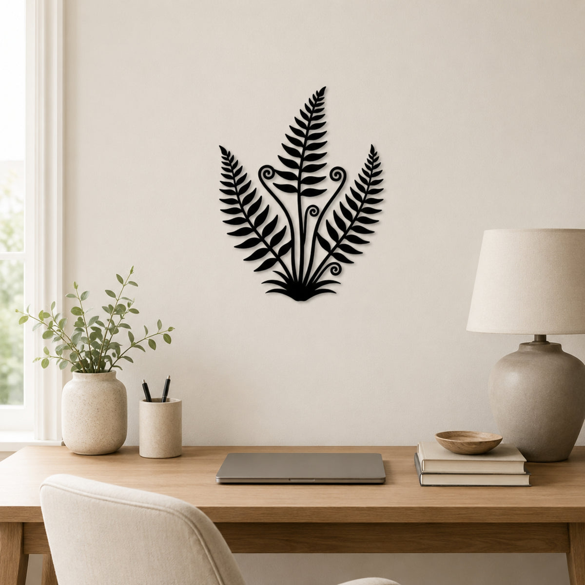 Fern Botanical Metal Wall Art – Nature Inspired Plant Wall Decor
